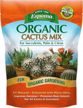 Espoma Organic Cactus Potting Soil Mix Natural &amp Organic Soil for Cactus Succulent Palm and Citrus Grown in containers Both Indoors and Outdoors 8 qt Pack of 2