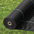 6.5 * 330FT Weed Barrier Landscape Fabric Heavy Duty Woven PP Ground Cover Weed Block Gardening Mat High Permeability for Weed Blocker Weed Mat Easy Setup Weed Control Black