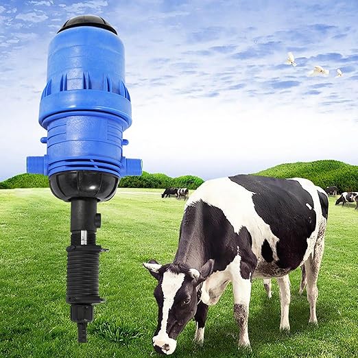 0.4-4% Fertilizer Injector for Drip Irrigation Adjustable Dosing Pump Water Powered Liquid Dosing Pump Liquid Dispenser for Garden Greenhouse Irrigation Farm （ 2.84-42.67psi）