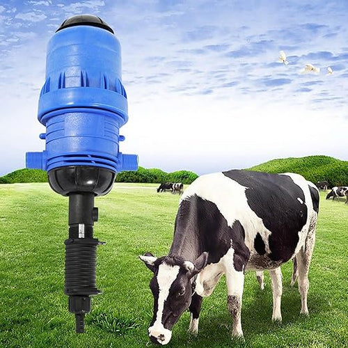 0.4-4% Fertilizer Injector for Drip Irrigation Adjustable Dosing Pump Water Powered Liquid Dosing Pump Liquid Dispenser for Garden Greenhouse Irrigation Farm （ 2.84-42.67psi）