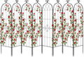 VEVOR Garden Trellis 71 x 20 inch Rose Trellis 8 Packs Garden Flower Rose Trellises with Powder-Coated Finish &amp Convenient Locking Design Plant Support Trellises for Flowers Vegetables Roses