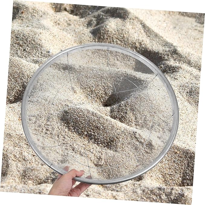 Round Soil Sifter with Mesh Durable Gardening Tool for Separating Rocks Twigs and Debris from Soil and Compost Planting and Landscaping Use