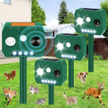 Solar Ultrasonic Animal Repellent Outdoor 4 Pack Cat Repellent Outdoor Deer Repellent Devices with PIR Motion Sensor ＆ LED Flash Waterproof Squirrel Repeller Cat Raccoons Rabbits Deer Skunk