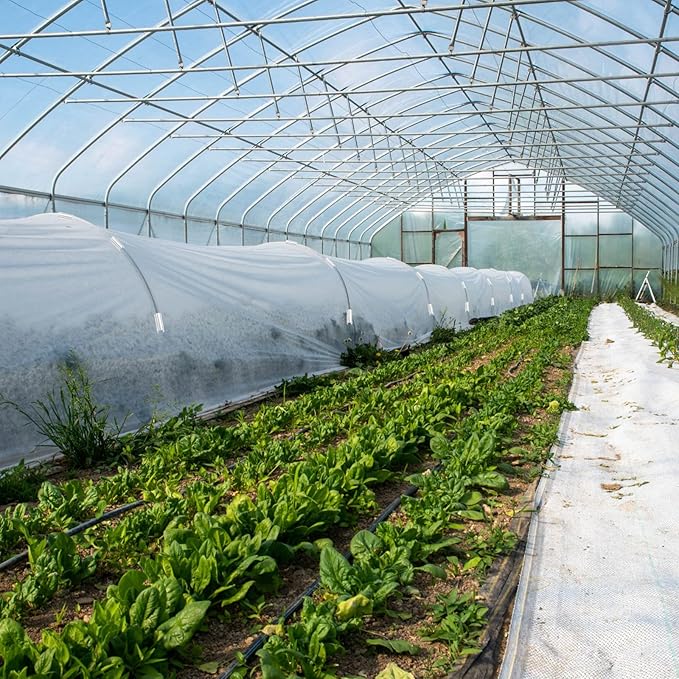 Jetec 128 Pieces PVC Pipe Clips Covers 2.4 Inches Long Greenhouse Clamps for Netting for Greenhouses Garden Shelters Bird Protection(For 1 Inch PVC PipeWhite)