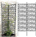 Foldable Garden Trellis 120/150/180cm High Potted Plant Climbing Support Garden Fence for Decorative Privacy Screen Plant Stake(40.5x180cm/15.9x70.9in)