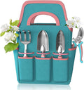 Garden Tool Set 6Pcs Essential Gardening Supplies Kit with Trowel Transplanter Hand Rake Pruner Outdoor Hand Tools for Women &amp Men
