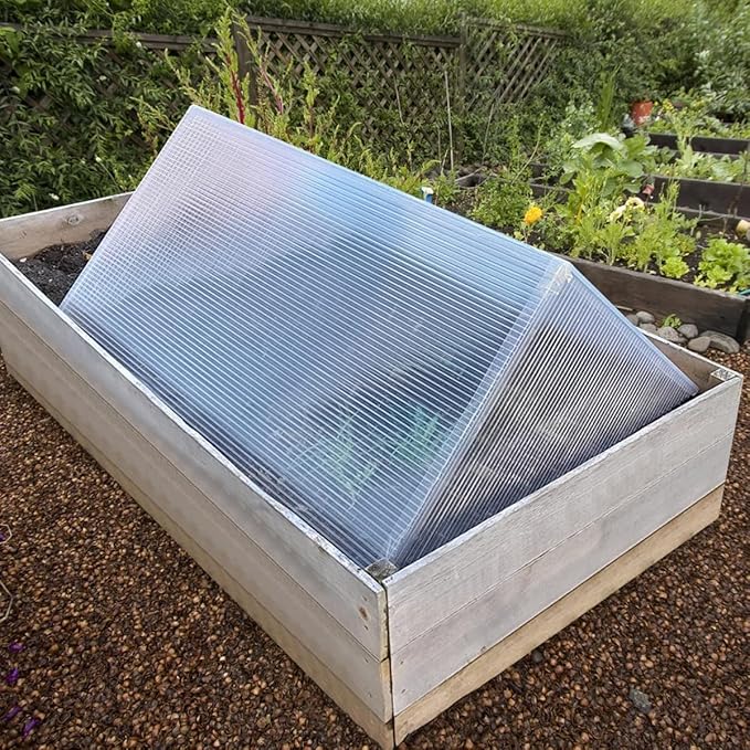 DGSL 14 Pcs Polycarbonate Greenhouse Panels 6' x 2' x 0.32'' Twin-Wall Panels Polycarbonate Sheet for All Weather Outdoor Garden and Greenhouse Covering