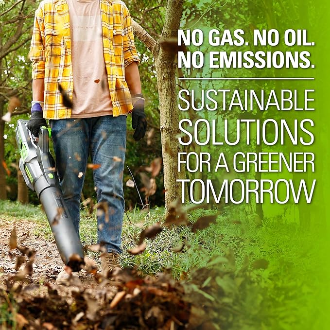 Greenworks 80V (730 CFM / 170 MPH) Cordless Brushless Axial Leaf Blower Everyday Yard Cleanup for Driveways &amp Patios Lightweight Battery and Charger not included
