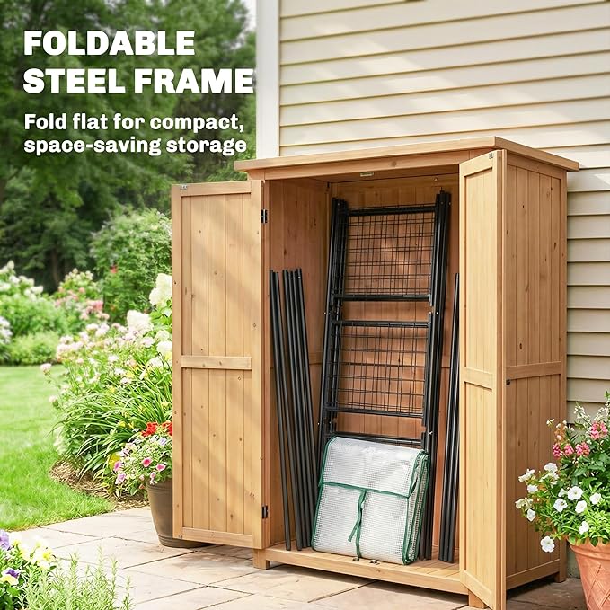 Outsunny 4.7' x 2.3' x 6.2' Small Greenhouse for Outdoors 3 Tiers 6 Shelves Portable Greenhouse with UV-Resistant PE Cover Walk-in Green House with Roll-Up Door White