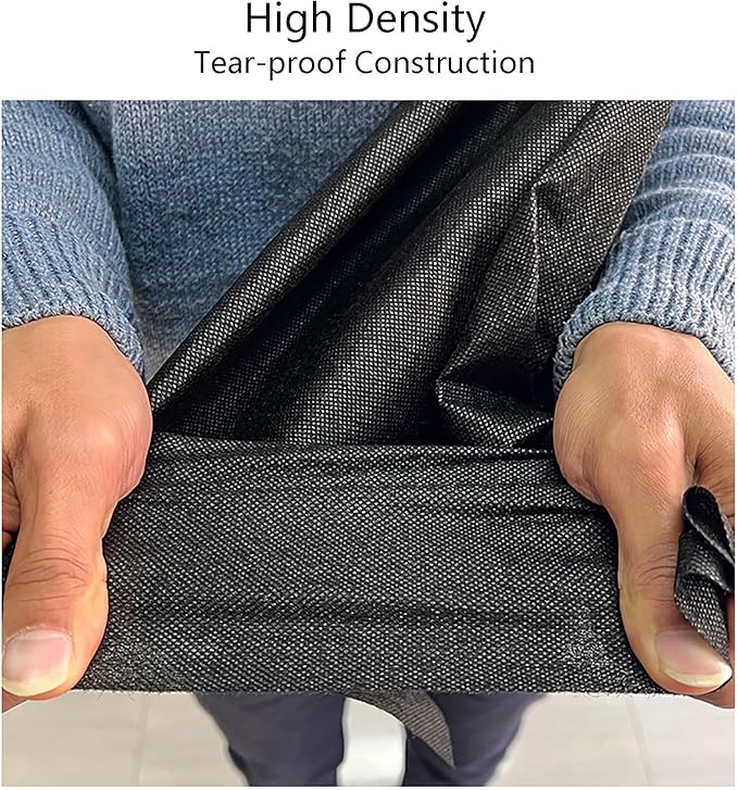 Weed Control Membrane Resistant Weed Barrier Fabric Great Permeability Porous Weed Membrane Weed Control Fabric for Artificial Grass Patios Paths Flower Beds(1.5 * 1.5m-50pcs)
