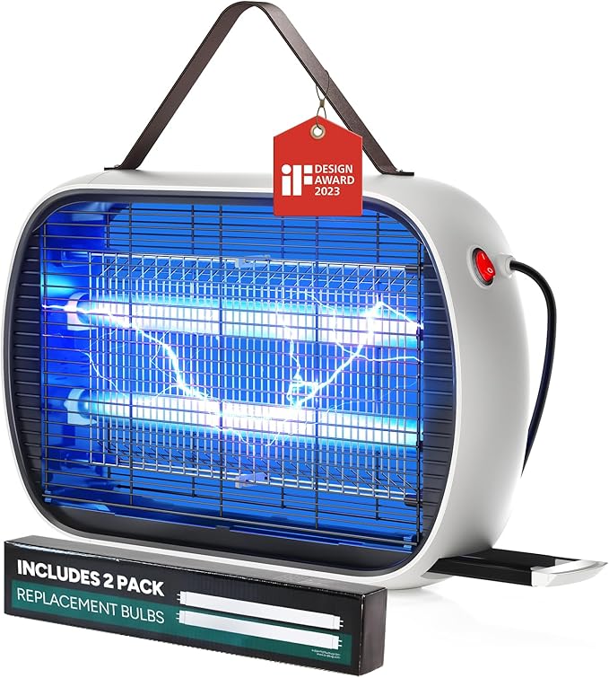 Buzbug Bug Zapper Indoor for 5000 Sq. Ft. 20W Instant Electric Mosquito Zapper High-Voltage Fly Zapper Fruit Fly Traps Fly Killer -MA015