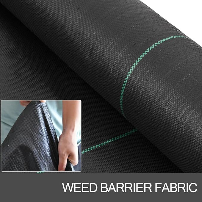 Weed Barrier Fabric Landscape Fabric 6x250Ft Weed Barrier Geotextile Fabric Heavy Duty Landscape Ground Cover Thicker Weed Control for Gardening