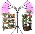 Grow Lights for Indoor Plants 8 Heads Full Spectrum Plant Lights for Indoor Growing with Tripod Stand Auto On/Off Timing 4/8/12H LED Grow Lights for Indoor Plants. (10 Arms Full Spectrum)