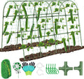 Cucumber Trellis for Raised Bed Large Size Garden Arch Trellis for Climbing Plants Outdoor Metal Garden Trellis for Spring Vegetables Cucumber Trelli for Tomato Bean Pea Grape Plant