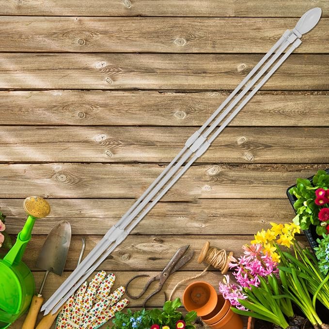 White 120cm Plant Climbing Trellis with 11mm Iron Wire Garden Trellis for Climbing Plants and Vines Four-Legged Potted Support Rack for Indoor and Outdoor Use
