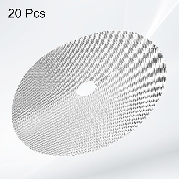 HARFINGTON 20pcs Tree Mulch Ring 16.5 Inch Non-Woven Round Tree Protector Weed Barrier Mat Plant Cover Rings for Weed Grass Control Root Protection Silver