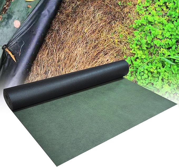 Durable Weed Barrier Landscape Fabric Permeable Ground Cover Gardening Weed Control Cloth for Construction Projects Greenhouse Easy to Install(1.2mx100m)