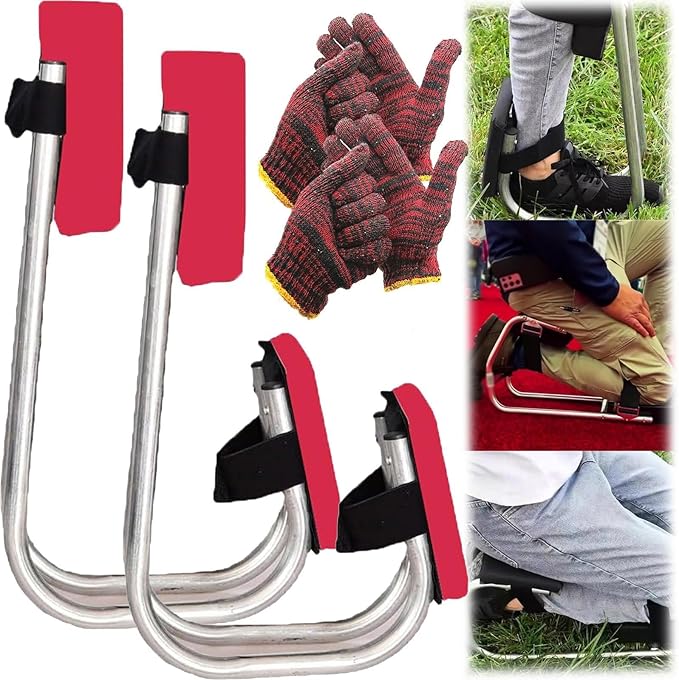 Gardening Knee Pads2024 New Knee Seat for Garden Outdoor Portable Knee Pads Knee Seat Leg Brace for Gardening Labor Saving Tool for Farm Work(Red*2)