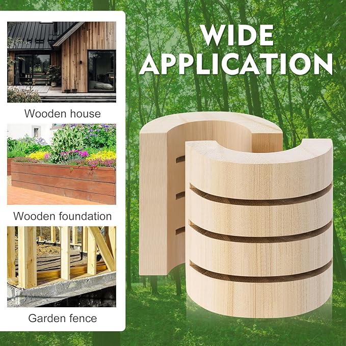 10 Pcs Termite Bait Station Monitoring Wood Replacement Insert Termite Stakes Bait Stations Wood Bases for Garden Farms Monitoring System Detects Activity No Termiticide Included