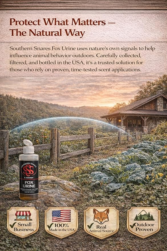Fox Urine Southern Snares Pure 16 oz Red Fox Urine Predator Urine Animal Repellent Fox Pee Trapping Lure