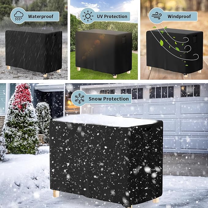 Outdoor Raised Garden Bed Cover for Winter (Only Cover)Waterproof Raised Planter Boxes Stand Covers - 97 x 25 x 32 inch