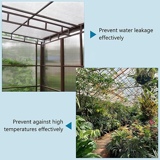 Rocomoco 32.8Ft x 3.28Ft Polycarbonate Sheet UV Resistant Clear Roofing Panels Insulated Rainproof Greenhouse Panels Suitable for Pergola Gardening Farming Sunroom