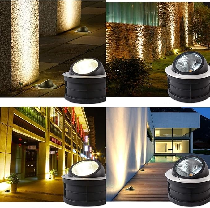 Adjustable IP67 Waterproof LED Outdoor Spotlight for Illuminating Palm Trees and Stone Walls