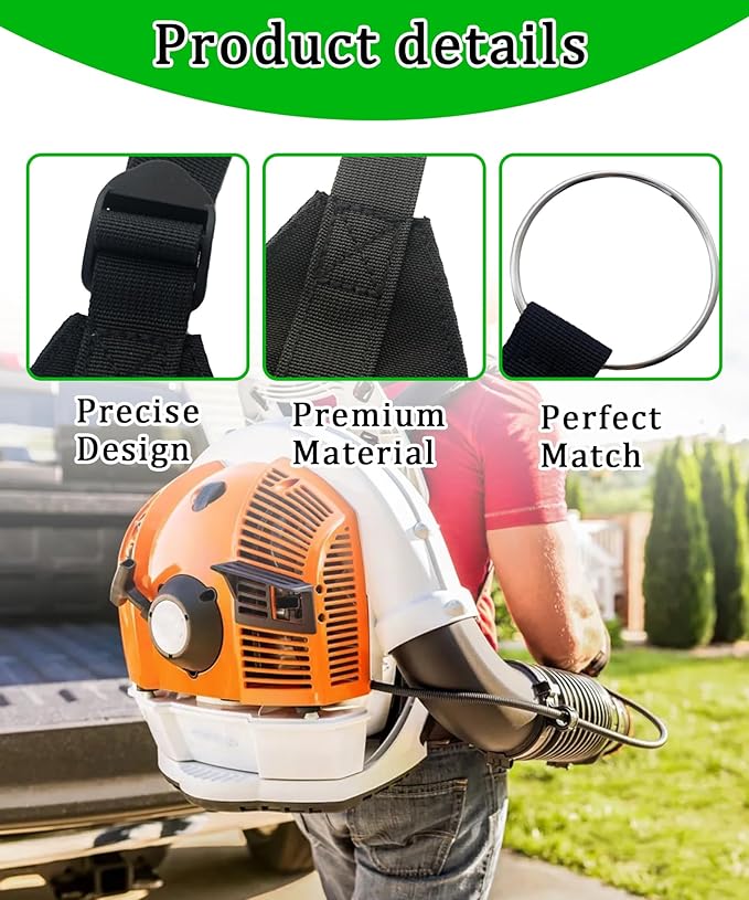 2 PCS Blower Shoulder Strap Left &amp Right Fits For BR350 BR430 BR450 SR450 SR430 Backpack Leaf BlowerReplace 4244-710-9005