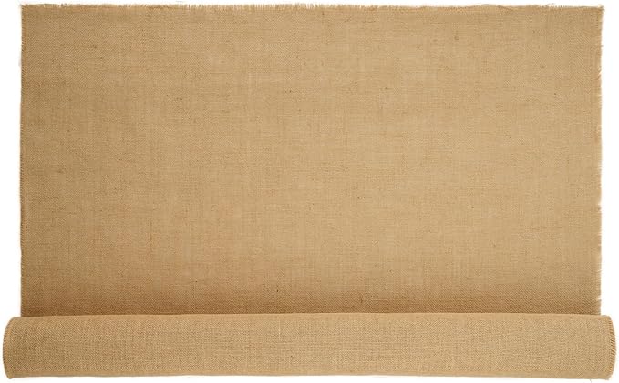 VEVOR Burlap Fabric Roll 40” x 30 ft &amp 45 x 45 High Density Wide Natural Burlap Fabric Rolls Jute Fabric Burlap Tree Wrap Roll for Decor Crafts Wedding Gardening Plant &amp Tree Winter Cov