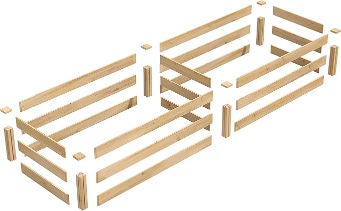 Greenes Fence Classic Cedar Raised Garden Bed 2' x 8' x 10.5 (1/2 Thick)