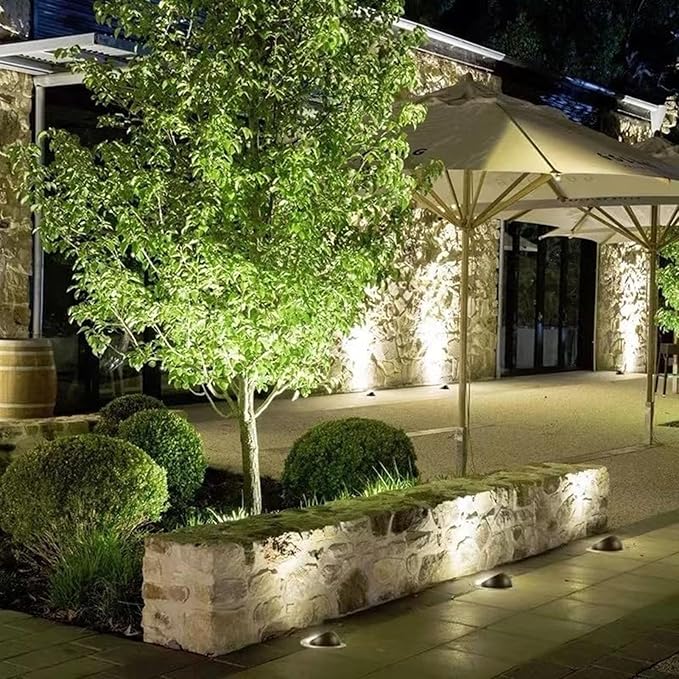 Outdoor Buried Lights - Ground LED Landscape Lights AC-220V Outdoor Recessed Spot Light IP67 Waterproof Spotlight/Led Beam Light Garden Tree Spotlight Floor Lamp(White10W)