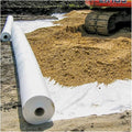 7oz Non-Woven Geotextile Fabric for French Drains &amp Landscaping - High Permeability Soil Stabilization (3.3ft-6.5ft Wide)(1mx100m/3.3ftx328ft WxL)