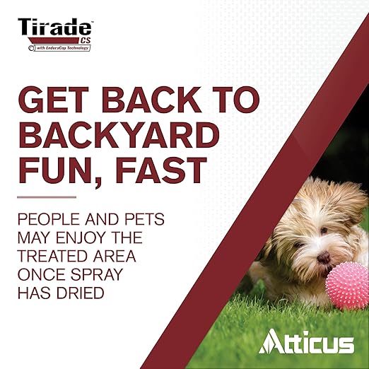 Atticus Tirade CS Insecticide (16 oz) Time-Released Indoor &amp Outdoor Pest Control for Ants Flies Fleas Mosquitoes and More – 6% Cyfluthrin Liquid Concentrate