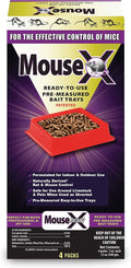 EcoClear Products 620109 MouseX Ready-to-Use Pre-Measured 3 oz. Bait Trays 4-Pack