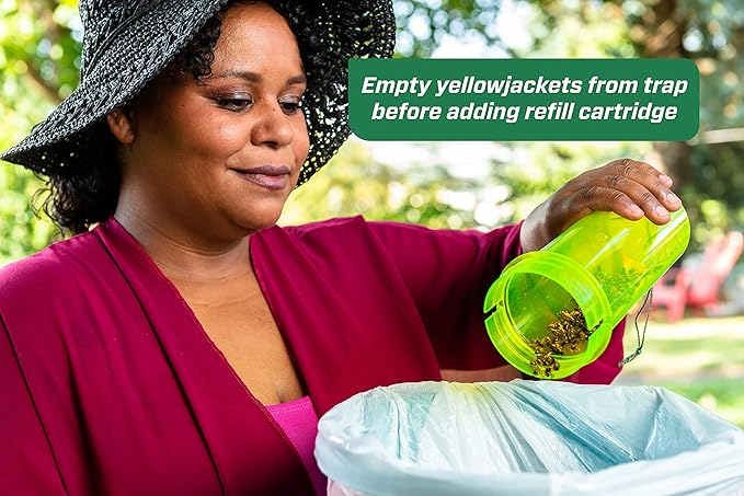 RESCUE! Yellowjacket Attractant Cartridge (10 Week Supply) – for RESCUE! Reusable Yellowjacket Traps - (7 Pack)