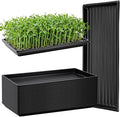 Vesici 20 Pack 1020 Seed Starting Tray Heavy Duty Plant Growing Flat Seedling for 72/128 Cell Plug Plant Nursery Tray No Hole Germination Transplant for Microgreens Gardening Greenhouse (L)