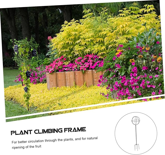 GANAZONO Spherical Flower Stand Made of Iron Plant Vine Shelf Garden Trellis Gardening Climbing Shelf