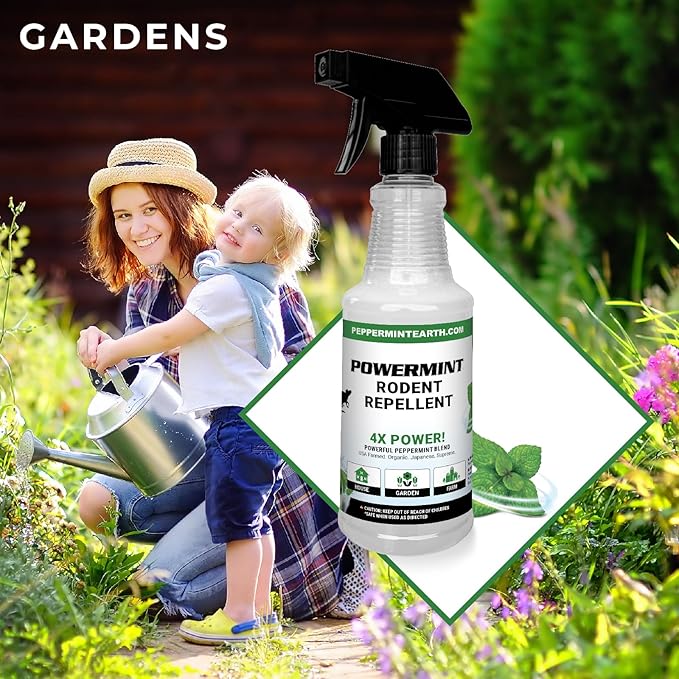 16 Oz Peppermint Oil Rodent Repellent Spray 2-Pack