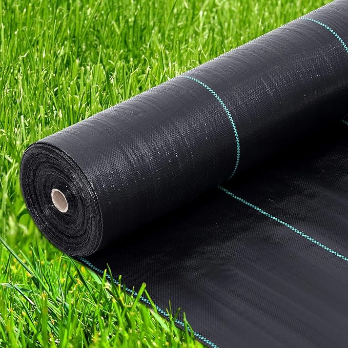 6.5x330FT Heavy Duty Landscape Fabric3.2Oz Premium Weed BarrierWeed Control Garden Cloth Woven Geotextile Fabricfor Garden BedsUnderlaymentCommercial Driveway