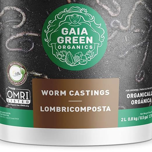 GAIA GREEN 2 Liters All-Purpose Worm Castings Powder for Improved Soil Quality Recommended for Household Plants Urban Gardens Lawns &amp Greenhouses