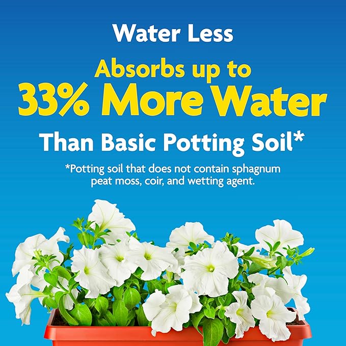 Miracle-Gro Moisture Control Potting Mix For Container Plants Protects against Over- and Under-Watering 6 qt.