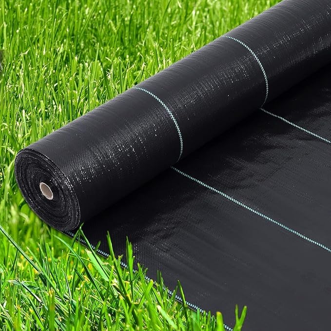 6.5ft x 330ft Premium Weed Barrier Landscape Fabric 3.2oz Heavy Duty Weed Control Fabric High Permeability Good for Flower Bed Driveway Fabric Ground Cover
