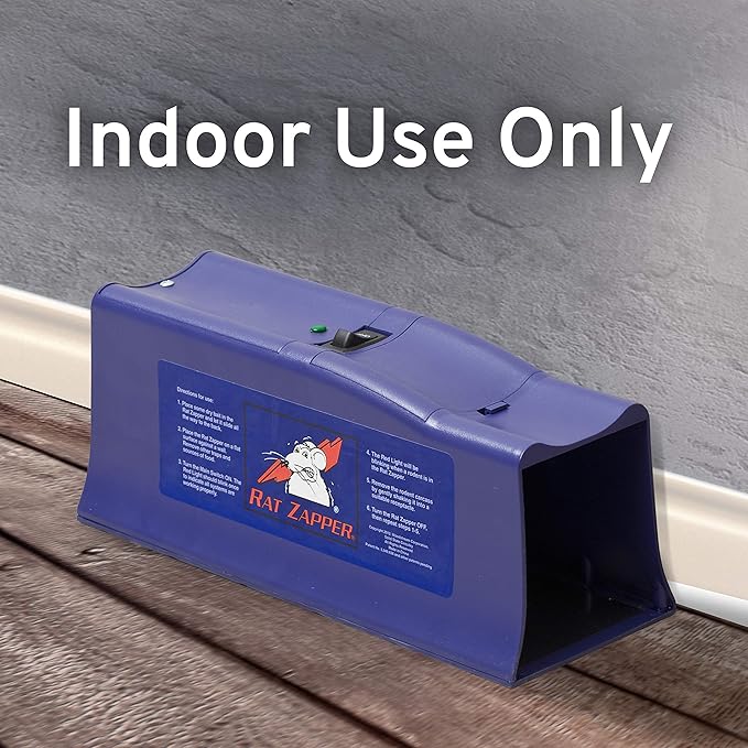 Victor Rat Zapper Classic Indoor Electronic Mouse and Rat Trap - 1 Electric Trap - RZC001-4 - Kill Up To 20 Rats - Easy to Use - LED Light Catch Alerts - Humanely Kill Mice and Rats - 4 Pack