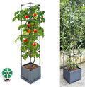 Raised Garden Bed Planter Box 1 Pack 56 Self-Watering Tomato Planter with Trellis for Climbing Vegetables Plants Grape Fruit FlowersUse for Indoor Outdoor Garden Patio