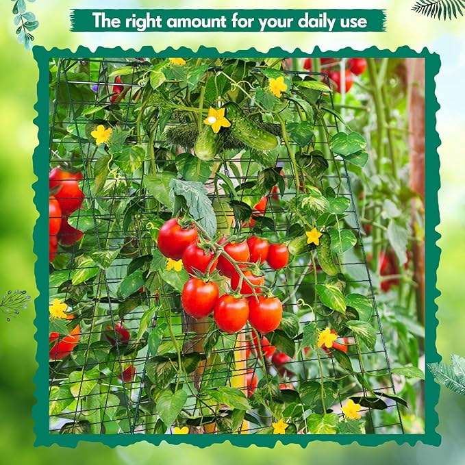 Wesiti 4 Packs Foldable Cucumber Trellis for Raised Bed 34W x 48H Adjustable a Frame Garden Trellis for Climbing Plants Outdoor Yard Metal Plant Support for Vegetables Tomato Pea Flower Vine Squash