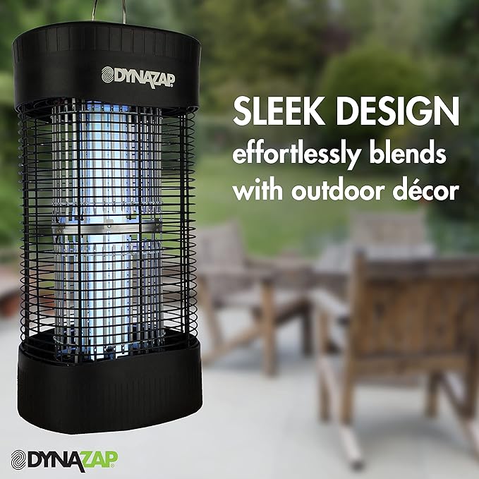 DynaZap DZ30200SR Outdoor Electronic Bug Zapper and Flying Insect Killer - All Weather Electric Mosquito Zapper Protects up to 1 Acre