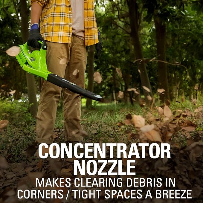 Greenworks 40V (150 MPH / 130 CFM / 75+ Compatible Tools) Cordless Leaf Blower Tool Only