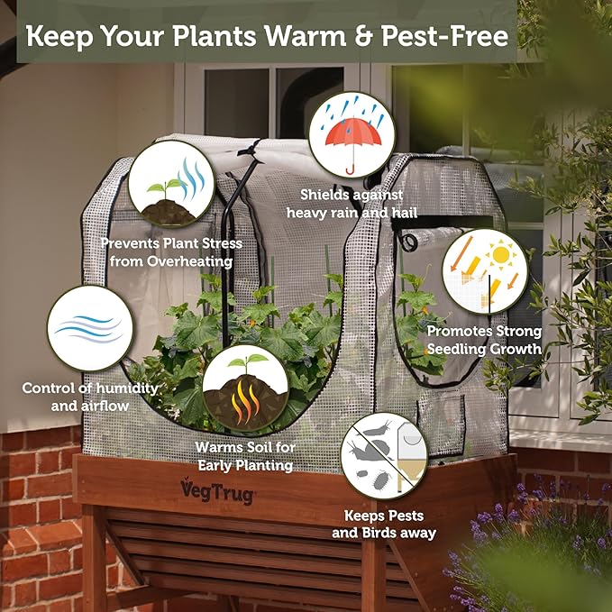 VegTrug® Small Classic Greenhouse Frame &amp Multi-Cover Set