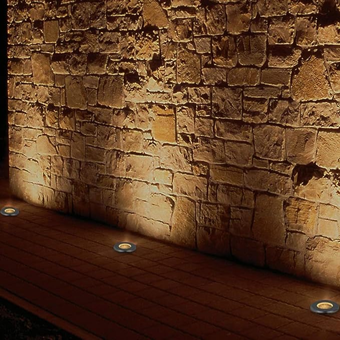 Buried Lights - Landscape Lights Outdoor Recessed Spot Light Honeycomb Anti-Glare Low Voltage 24V Outdoor Ground Lights IP67 Waterproof Courtyard Villa Buried Spotlight Garden Lighting(White light