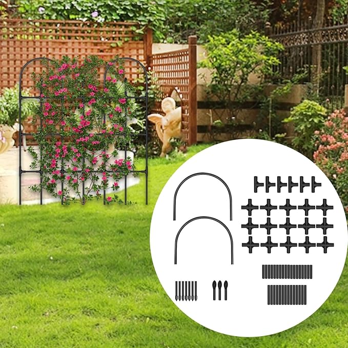 Climbing Plants Trellis Plant Support for Climbing Vines Stable Rustproof Sturdy Tomato Support Structure Garden Trellis 90cm Height